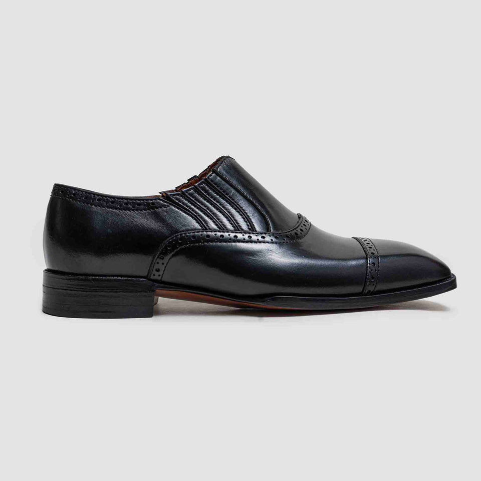 BLACK OUTSOLE LAZY-MAN BROGUES