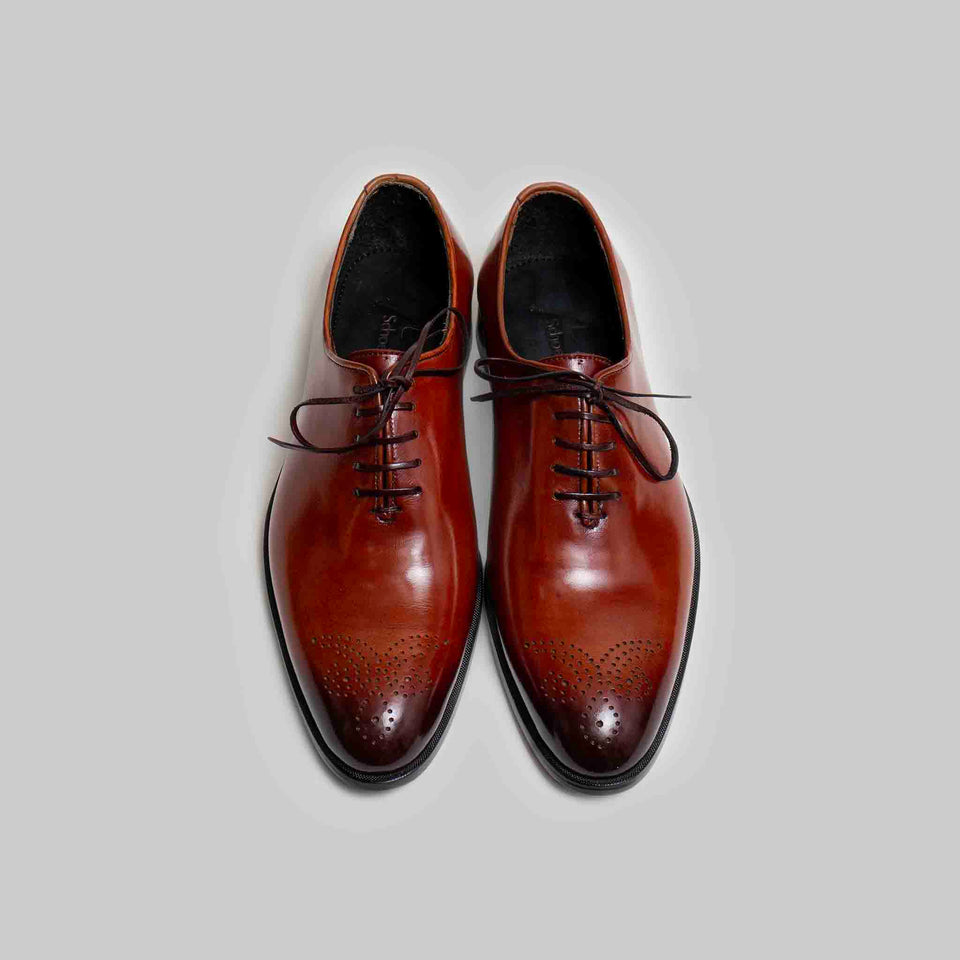 WHOLECUT BROGUES BROWN OXFORDS