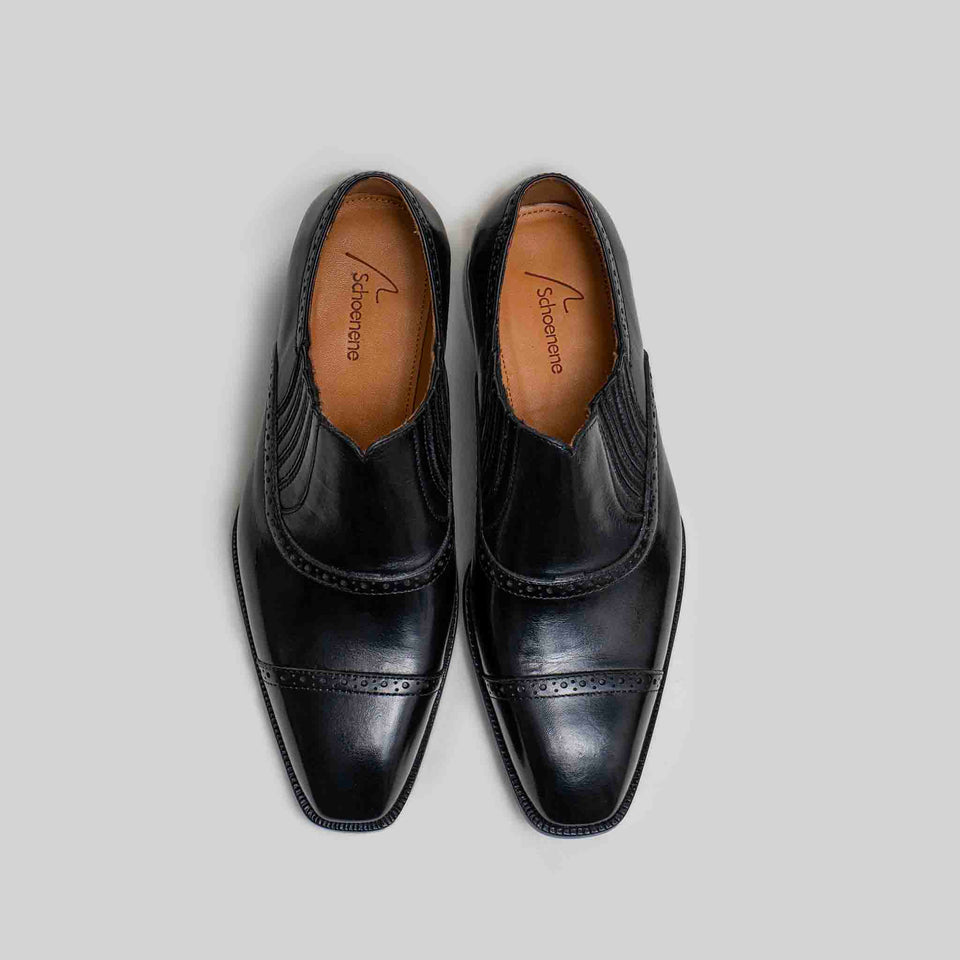 BLACK OUTSOLE LAZY-MAN BROGUES