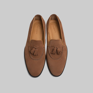 CAMEL BROWN TASSEL LOAFERS