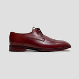 BURGUNDY BROWN SPLIT TOE DERBIES